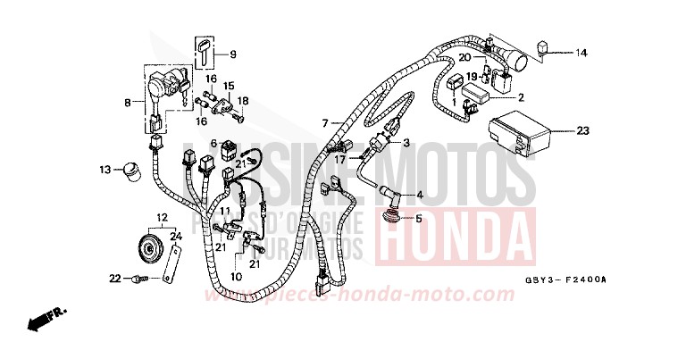 KABELBAUM von CB1300 Super Bold'or ABS ATESSA BLUE (PB162) von 1996